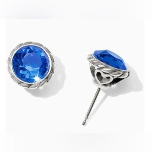Brighton Iris Stud Earrings in Sapphire